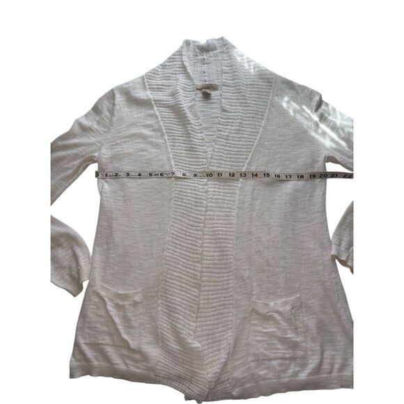 Banana Republic white light cotton knit cardigan sweater - L - Picture 6 of 6